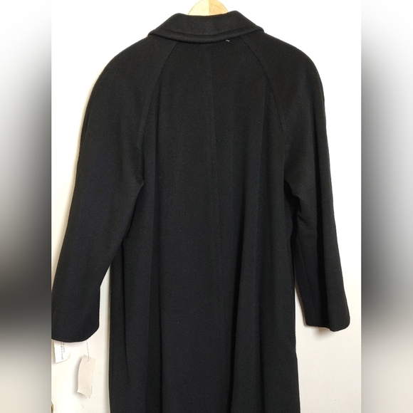 Kasper Womens Longline Black Wool Coat - Picture 12 of 14